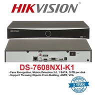 Hikvision DS-7608NXI-K1 8-ch 1U AcuSense 4K NVR - Hikvision Acusense NVR - Hikvision 4K NVR