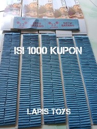 mainan kupon cabut isi 1000 lotre