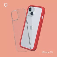 犀牛盾 iPhone 15 (6.1吋) Mod NX 防摔邊框背蓋兩用手機保護殼 - 紅