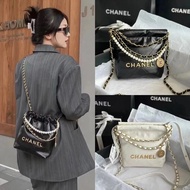 Ready Stock 2023 Early Spring Xiaoxiangjia 22bag Mini Pearl Bag mini22 Garbage Bag Pearl hobo Bag Un