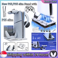 🔥🔥【SG Ready Stock】PS5/PS5 slim Stand with 2 Dual Fast Cooling Fans dual controller charger docking station