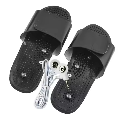 EMS Electric Tens Therapy Massager Slippers Machine Pulse Stimulator Adjustable Physiotherapy Magnet
