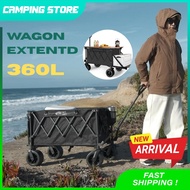 360L Wagon Trolley Heavy Duty Wagon Camping Foldable Trolley Cart Troli Wagon Stroller Camping Troll
