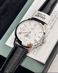 全新 Orient Sun &amp; Moon 日月相錶 白色 RN-KA0003S 石英錶 Quartz watch 女裝 35mm 日本製造 made in Japan 東方手錶