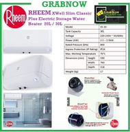 RHEEM Xwell Slim Classic Plus Electric Storage Water Heater ( XS20 / XS30 ) / EXPRESS DELIVERY