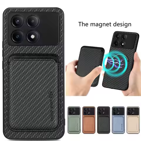 For Poco M8 F8 F7 X7 Pro F6 Pro X6 5G 2IN1 Detachable Leather Case Magnetic Card Back Panel Xiaomi P