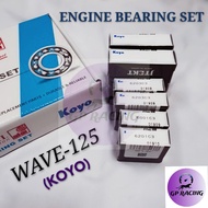 EX5/KRISS/WAVE-125/LC135/LC135(HC)/Y-125Z/FZ150/Y15ZR ENGINE BEARING SET KOYO “GP RACING”