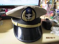 眷村--海軍軍官大盤帽--防水布-9成新-帽圍23吋-202203170159