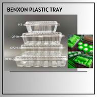 [100PCS] 1H/2H/3H/H3 BENXON PLASTIC FOOD CLAMSHELL NO LOCK / BEKAS KUIH / CLEAR FOOD BOX
