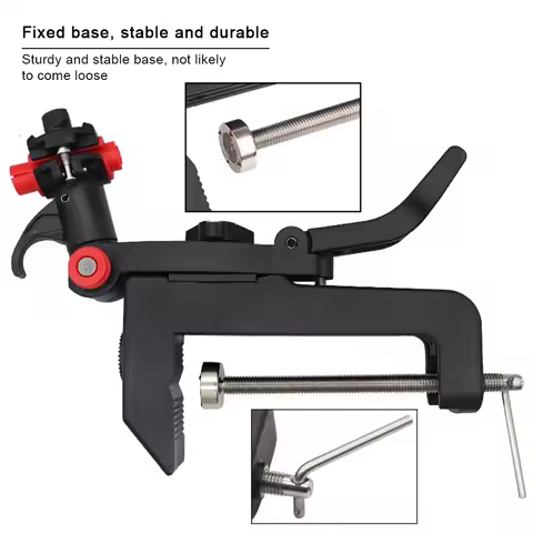 Single Gunwale Mount with Round Tube Clamp Universal Swivel Rod Lock Multi-Function Portable Offshor
