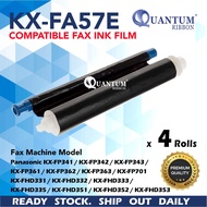 4 Rolls Panasonic KX-FA57E 57E Compatible Fax Ink Film KX-FP343 KX FP343 KXFP343 KX-FP701 KX FP701 K