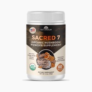 Sacred 7 Mushroom Coffee Booster | Organic Mushroom Supplement Powder – Lions Mane, Reishi, Chaga & 