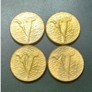 Malaysia Agong Kriss 1 Ringgit 1991 (x4 )