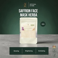 K&K 35GRAMS TRIAL THERAPEUTIC KERALA BRIGHTENING HERBAL POWDER MANDIAN HERBA SAFFRON & ROSE  ORGANIC
