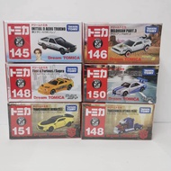 tomica dream takara tomy scale 1:64 fast & furious skyline r34, supra, transformer optimus, bumblebe