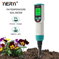 Yieryi Soil Tester pH Meter Acid Alkali Tester PH/Temperature pH Tester for Agriculture, Garden, Flowerpot, Lawn