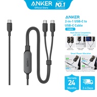 Anker 2-in-1 USB-C to USB-C Cable (4ft 140W) A8895 | 2-in-1 | Smart Power Allocation