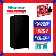 Hisense Fridge RR229D4ABM 200L Single Door Fridge / Refrigerator / Peti Sejuk 1 Pintu