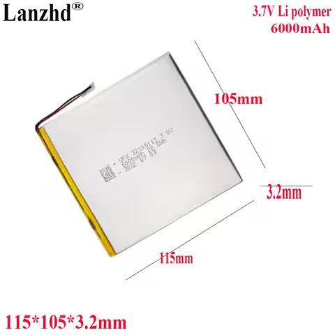 3.8V Li Polymer 6000mAh For Phablet Mobile Communication Device Learning Machine E-Book Battery 3210
