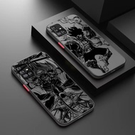 Black Comic One P-Piece Anime Cool Matte Mobile Phone Case For Samsung A14 A13 A12 A11 A10 A04 A03 A02 A01 M12 M11 M10 M01 M02 J8 J7 J6 J5 J4 S E Pro Plus Prime Core 5G