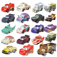 {CUB Toy City} Disney Pixar Mini Toy Cars Lightning McQueen Alloy Car Miss Police Top Speed Small Sp