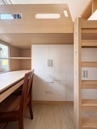 小戶型設計 不用萬元組合床  上床下衣櫃書枱  上下床定制 Customized bunk beds 雙層床 bunk bed 兒童高低交錯型 Children's staggered height 