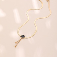 Hyl Jewelry 440N Wanita Titanium Stainless steel Kalung  Karat Emas Silver Asli Panjang Muda Dan Ant