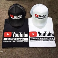 Youtube channel t-shirt plus free hat, whatever channel name you like