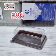 E86 Brown With Clear Lid 100 Sets/Pack