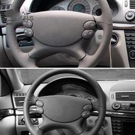台灣現貨W211 E 級 2006-2008 替換零件深灰色汽車方向盤開關控制按鈕裝飾蓋