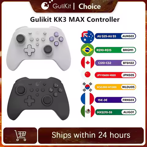 GuliKit KK3 MAX Controller NS39 KingKong 3 Gamepad With Hall Effect Joysticks & Triggers For Windows