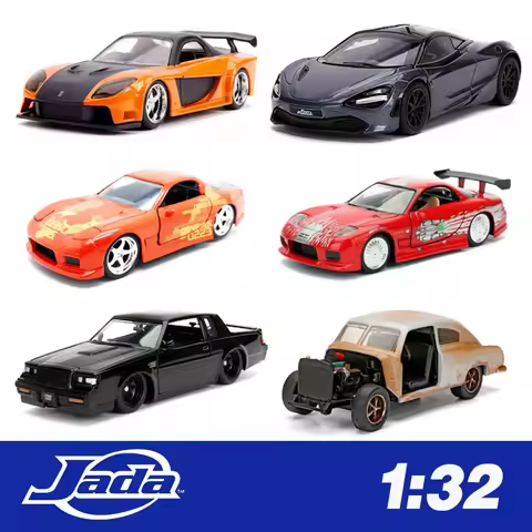 1:32 jada Alloy Fast and Furious JLS RX7 Han's DOM RT EVO 720S STI SVT SEAN's Car Model