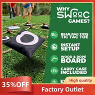 Giant Tic - -Toe Outdoor Game Instant Setup, No Assembly Bean-Bag Toss Games Set,Giant - for Adults 