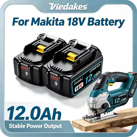 For Makita 18V Battery 12Ah Lithium Pack Replace BL1850 BL1860 Fit DGA504 DHR242 DDF487 DTD172 Drill