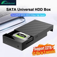 2.5/3.5 Inch HDD Case USB 3.0 External Hard Drive Box Tool-free Install SATA To USB Hard Drive Enclo