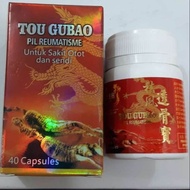 TOU GUBAO Obat Saraf Kejepit Tou Gu Bao / Obat Nyeri Sendi Dan Lutut Herbal Tou Gubao / TOU GUBAO PIL REUMATISME ORIGINAL obat rematik - asam urat - herbal / 1 botol 40 Kapsul Herbal Alami 100% Original