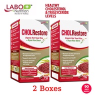 [2 Boxes] LABO Nutrition CHOLRestore Red Yeast Rice - Cholesterol Triglyceride Blood Lipid Cardiovascular Health