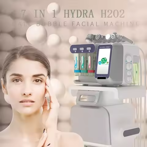7 In 1 H2O2 Water Ox--ygen Jet Peel Hydro Beauty Skin Cleansing Hydro Dermabrasion Facial Machine Wa