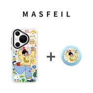 MASFEIL | เคสตั้งได้มีแม่เหล็กสำหรับ Huawei Pura80Pro P70 P40Pro+ P60 ซิลิโคน