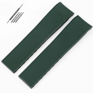 ZSBHT สายนาฬิกายางคุณภาพสูง21มม. สำหรับ Longines Hydroconquest L3.781 782 642 742กีฬา Conquest ดำน้ำ