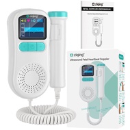 Ziqing Household Ultrasound Fetal Doppler Fetus Heartbeat Detector Portable Baby Heart Rate Monitor