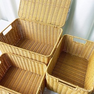 Storage/Imitation Rattan/Storage Basket W024Three-piece set color W034Storage W028W072/Rectangular p