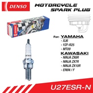 DENSO Motorcycle Spark Plug U27ESR-N For Yamaha Kawasaki - 067700-5390 (1pc)