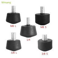 Winu Antislip Foot Spikes for Tripods Monopod 3 8 Inches 1 4 Inches 8 Kits Universal Monopod Rubber 