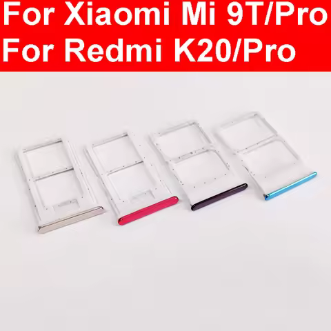 Memory & SIM Card Tray Holder For Xiaomi Redmi Mi 9T K20 K20 Pro Sim & Card Reader Slot Replacement 