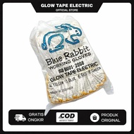 WORKING GLOVES BLUE RABBIT 4B YELLOW - INDUSTRIAL WORK GLOVES 4 YELLOW THREAD