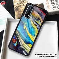HP HS01 Case Realme 7 - 7 Pro Softcase Glass Kaca - Hardcase 2D Glossy - Protective Phone Case Lates