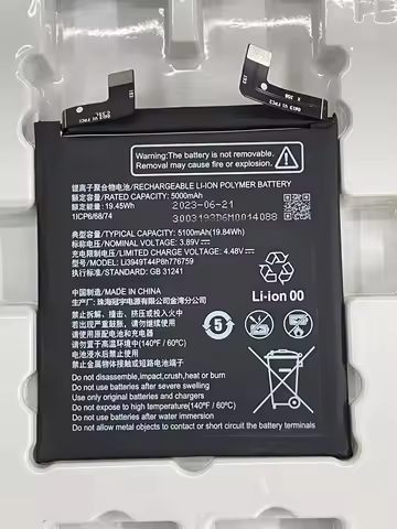 Original Cell New Li3949T44P8h776759 5100mAh Battery for ZTE Nubia Z50S Pro NX713J Nubia z60s pro Mo