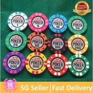 Tournament High Quality Clay Poker Chips (9 denominations available)