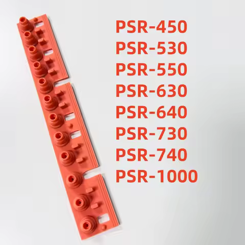 Conductive Rubber Key Contact 5PCS Strip For Yamaha PSR-450 PSR-530 PSR-550 PSR-630 PSR-640 PSR-730 